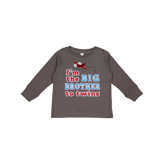 Inktastic I'm the Big Brother to Twins. Boys Long Sleeve Toddler T-Shirt