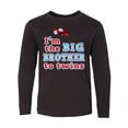 thumbnail image 1 of Inktastic I'm the Big Brother to Twins. Long Sleeve Youth T-Shirt, 1 of 5