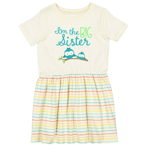 Inktastic I'm the Big Sister Girls Toddler Dress