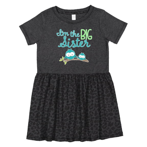 Inktastic I'm the Big Sister Girls Toddler Dress