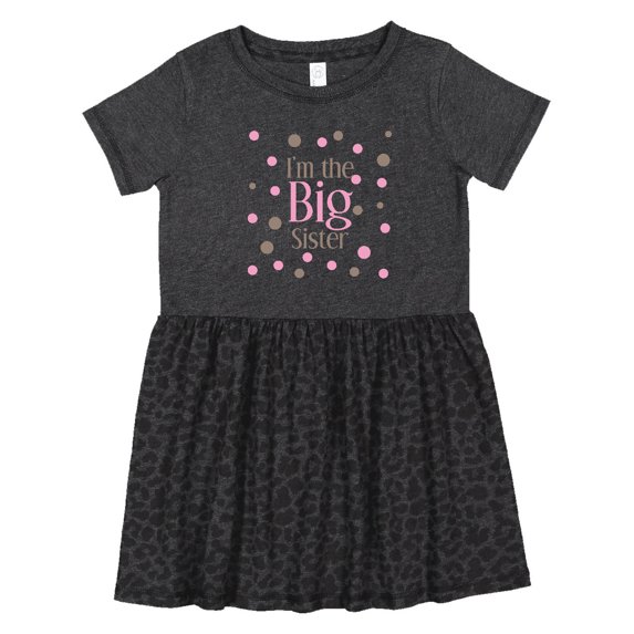 Inktastic I'm the Big Sister. Girls Toddler Dress