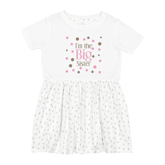 Inktastic I'm the Big Sister. Girls Toddler Dress