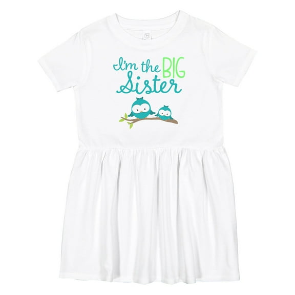Inktastic I'm the Big Sister Girls Toddler Dress