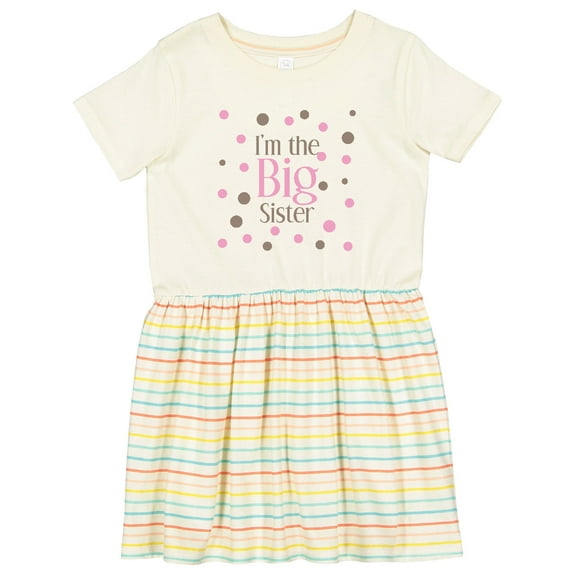 Inktastic I'm the Big Sister. Girls Toddler Dress