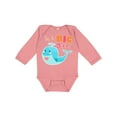 thumbnail image 1 of Inktastic I'm the Big Sister- cute whale with heart Girls Long Sleeve Baby Bodysuit, 1 of 5