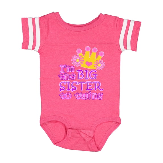 Inktastic I'm the Big Sister to Twins. Girls Baby Bodysuit
