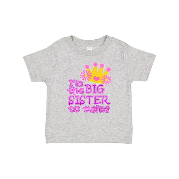Inktastic I'm the Big Sister to Twins. Girls Baby T-Shirt