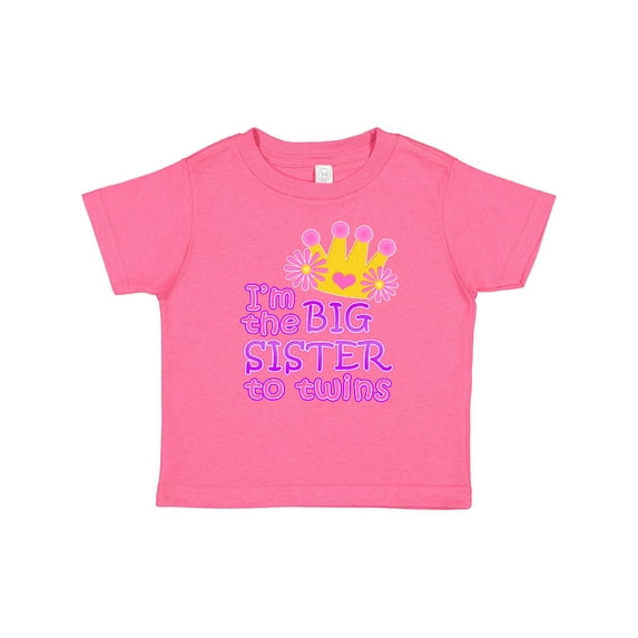 Inktastic I'm the Big Sister to Twins. Girls Baby T-Shirt