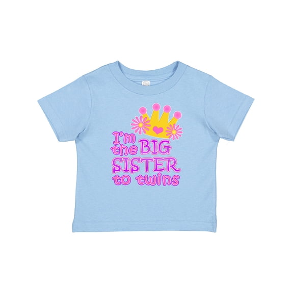 Inktastic I'm the Big Sister to Twins. Girls Baby T-Shirt