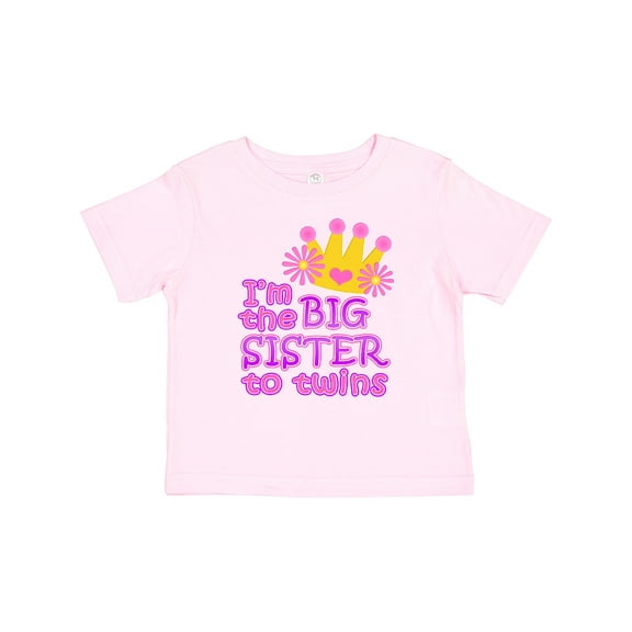 Inktastic I'm the Big Sister to Twins. Girls Baby T-Shirt