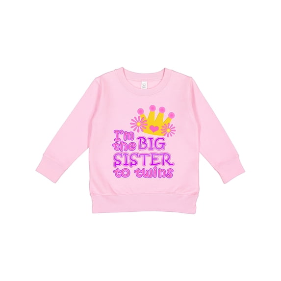 Inktastic I'm the Big Sister to Twins. Toddler Sweatshirt