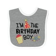 thumbnail image 1 of Inktastic I'm the Birthday Boy Boys Baby Bib, 1 of 4