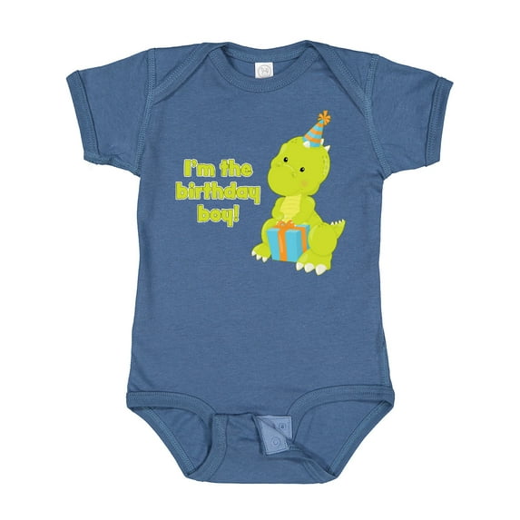 Inktastic I'm the Birthday Boy T-rex Dinosaur Party Boys Baby Bodysuit