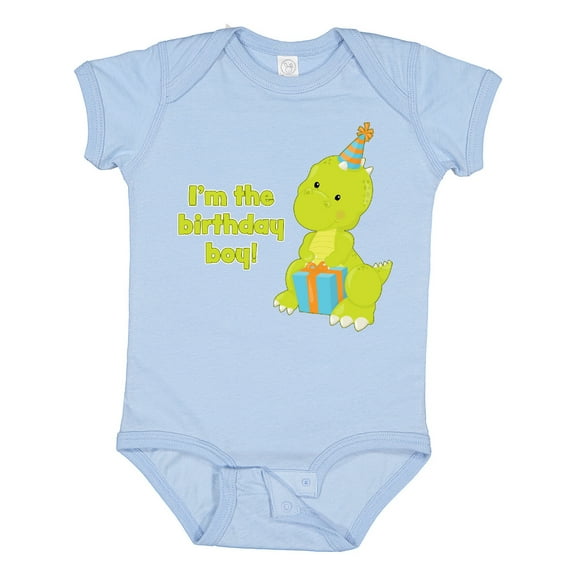 Inktastic I'm the Birthday Boy T-rex Dinosaur Party Boys Baby Bodysuit