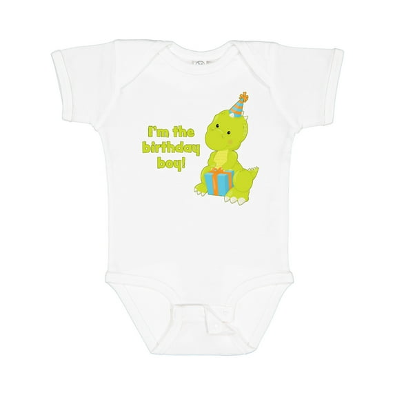 Inktastic I'm the Birthday Boy T-rex Dinosaur Party Boys Baby Bodysuit