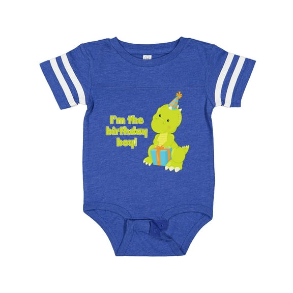 Inktastic I'm the Birthday Boy T-rex Dinosaur Party Boys Baby Bodysuit