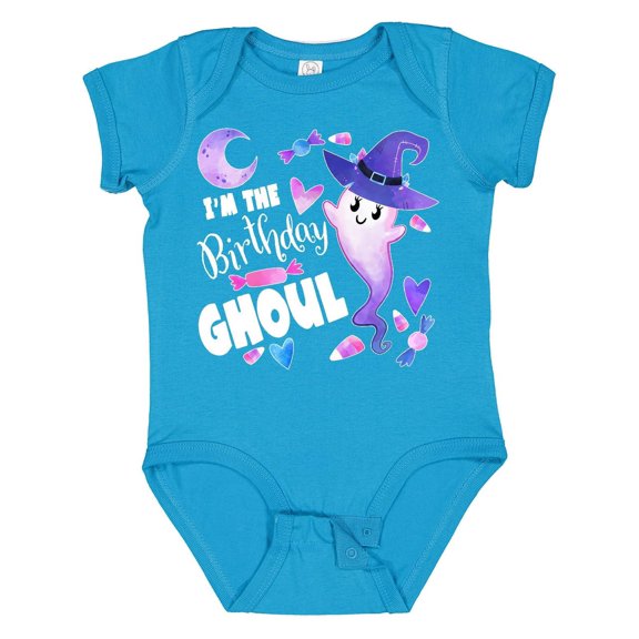 Inktastic I'm the Birthday Ghoul Cute Halloween Ghost Boys or Girls Baby Bodysuit