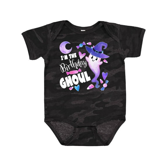 Inktastic I'm the Birthday Ghoul Cute Halloween Ghost Boys or Girls Baby Bodysuit
