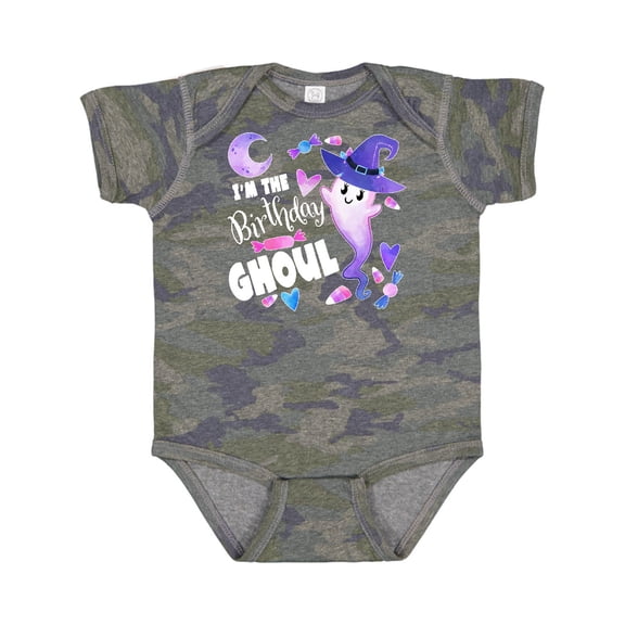 Inktastic I'm the Birthday Ghoul Cute Halloween Ghost Boys or Girls Baby Bodysuit