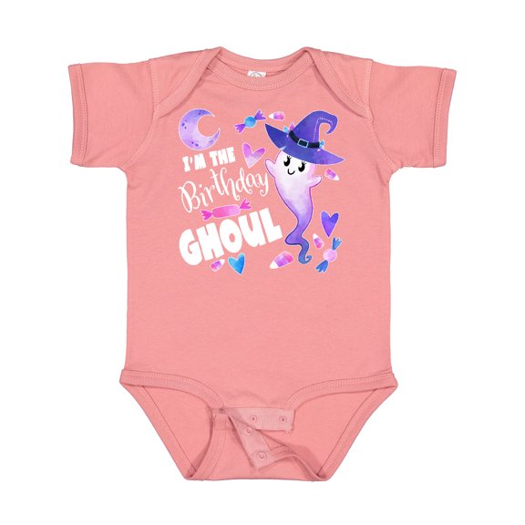 Inktastic I'm the Birthday Ghoul Cute Halloween Ghost Boys or Girls Baby Bodysuit