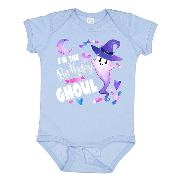 Inktastic I'm the Birthday Ghoul Cute Halloween Ghost Boys or Girls Baby Bodysuit