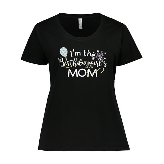 Inktastic I'm the Birthday Girl's Mom Women's Plus Size T-Shirt