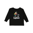 thumbnail image 1 of Inktastic I'm the Captain- Pirate Boy Boys Long Sleeve Toddler T-Shirt, 1 of 5