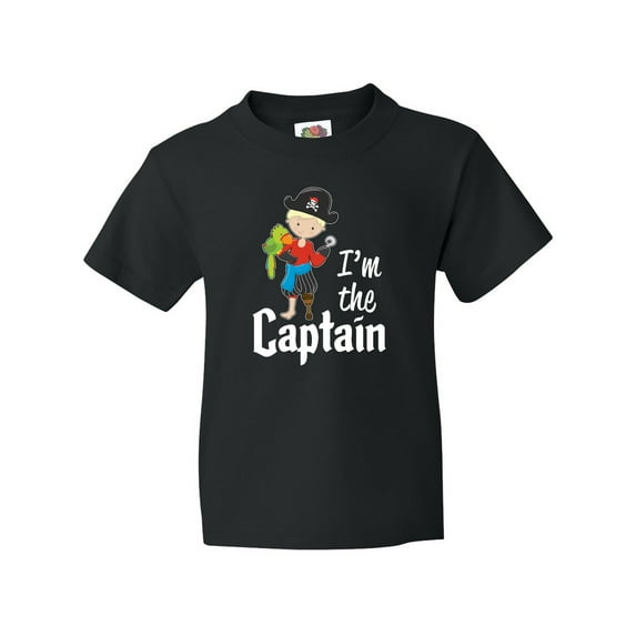 Inktastic I'm the Captain- Pirate Boy Youth T-Shirt