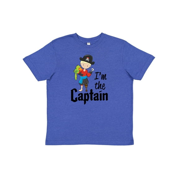 Inktastic I'm the Captain- Pirate Boy Youth T-Shirt