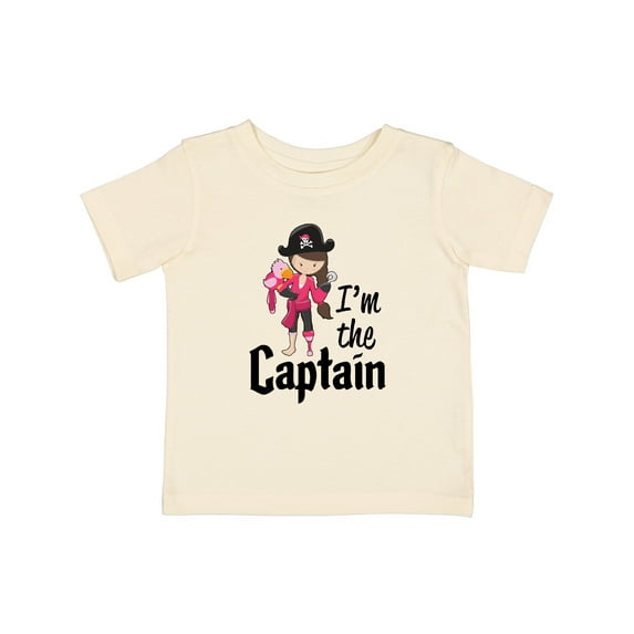 Inktastic I'm the Captain Pirate Girl Girls Baby T-Shirt