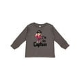 thumbnail image 1 of Inktastic I'm the Captain Pirate Girl Girls Long Sleeve Toddler T-Shirt, 1 of 5