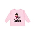 thumbnail image 1 of Inktastic I'm the Captain Pirate Girl Girls Long Sleeve Toddler T-Shirt, 1 of 5