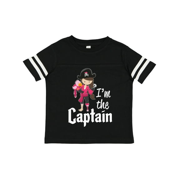 Inktastic I'm the Captain Pirate Girl Girls Toddler T-Shirt