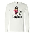 thumbnail image 1 of Inktastic I'm the Captain- pirate girl Long Sleeve T-Shirt, 1 of 5