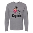 thumbnail image 1 of Inktastic I'm the Captain- pirate girl Long Sleeve T-Shirt, 1 of 5