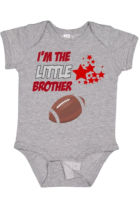 I'm the Little Brother Football Boys Baby Bodysuit