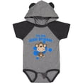 thumbnail image 1 of Inktastic I'm the Little Brother with Cute Monkey Boys Baby Bodysuit, 1 of 5