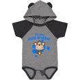 thumbnail image 1 of Inktastic I'm the Little Brother with Cute Monkey Boys Baby Bodysuit, 1 of 5