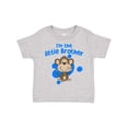 thumbnail image 1 of Inktastic I'm the Little Brother with Cute Monkey Boys Toddler T-Shirt, 1 of 5