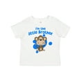 thumbnail image 1 of Inktastic I'm the Little Brother with Cute Monkey Boys Toddler T-Shirt, 1 of 5