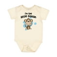 thumbnail image 1 of Inktastic I'm the Little Cousin-monkey-blu Boys Baby Bodysuit, 1 of 5