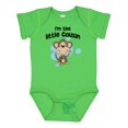 thumbnail image 1 of Inktastic I'm the Little Cousin-monkey-blu Boys Baby Bodysuit, 1 of 5