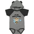 thumbnail image 1 of Inktastic I'm the Little Cousin-monkey-blu Boys Baby Bodysuit, 1 of 5