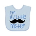 thumbnail image 1 of Inktastic I'm the Little Mister with Mustache Boys Baby Bib, 1 of 4