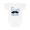 thumbnail image 1 of Inktastic I'm the Little Mister with Mustache Boys Baby Bodysuit, 1 of 5