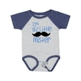 thumbnail image 1 of Inktastic I'm the Little Mister with Mustache Boys Baby Bodysuit, 1 of 5
