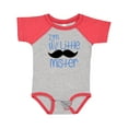 thumbnail image 1 of Inktastic I'm the Little Mister with Mustache Boys Baby Bodysuit, 1 of 5
