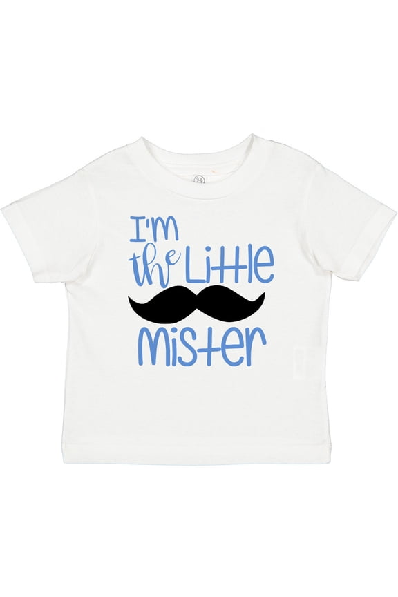 I'm the Little Mister with Mustache Boys Baby T-Shirt