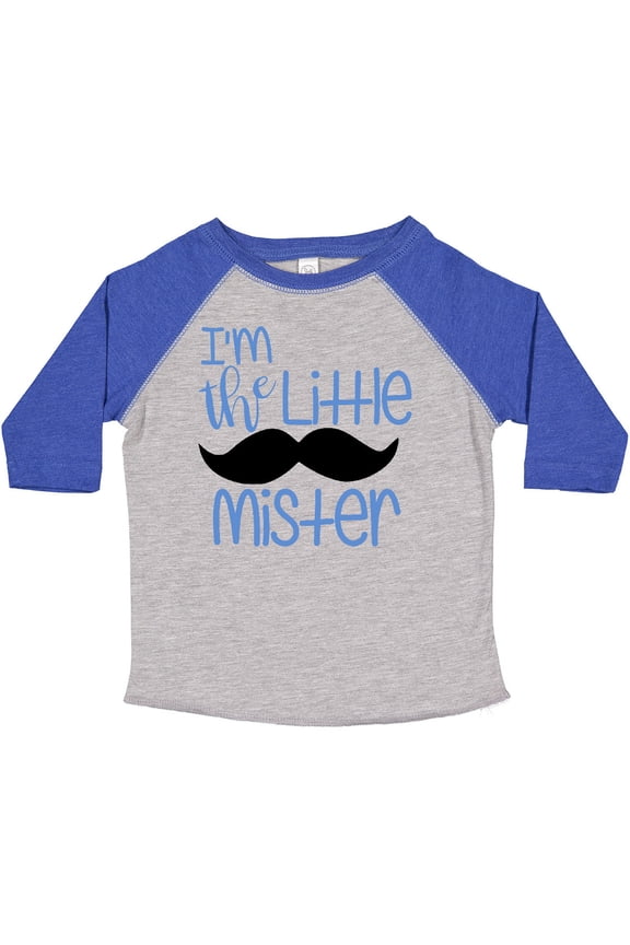 I'm the Little Mister with Mustache Boys Toddler T-Shirt
