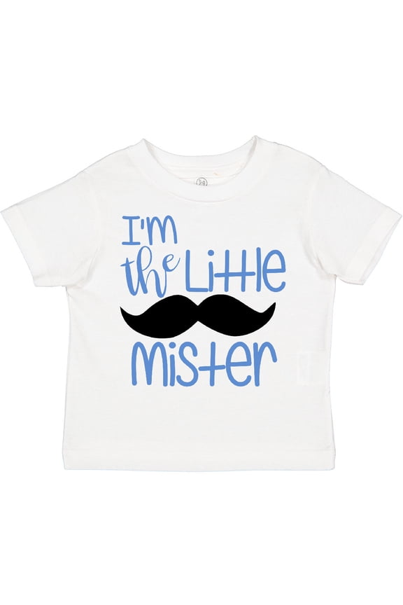 I'm the Little Mister with Mustache Boys Toddler T-Shirt